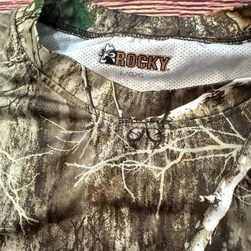 Rocky Men's Woodland Camo Long Sleeve Tee - Picture 2 of 3
